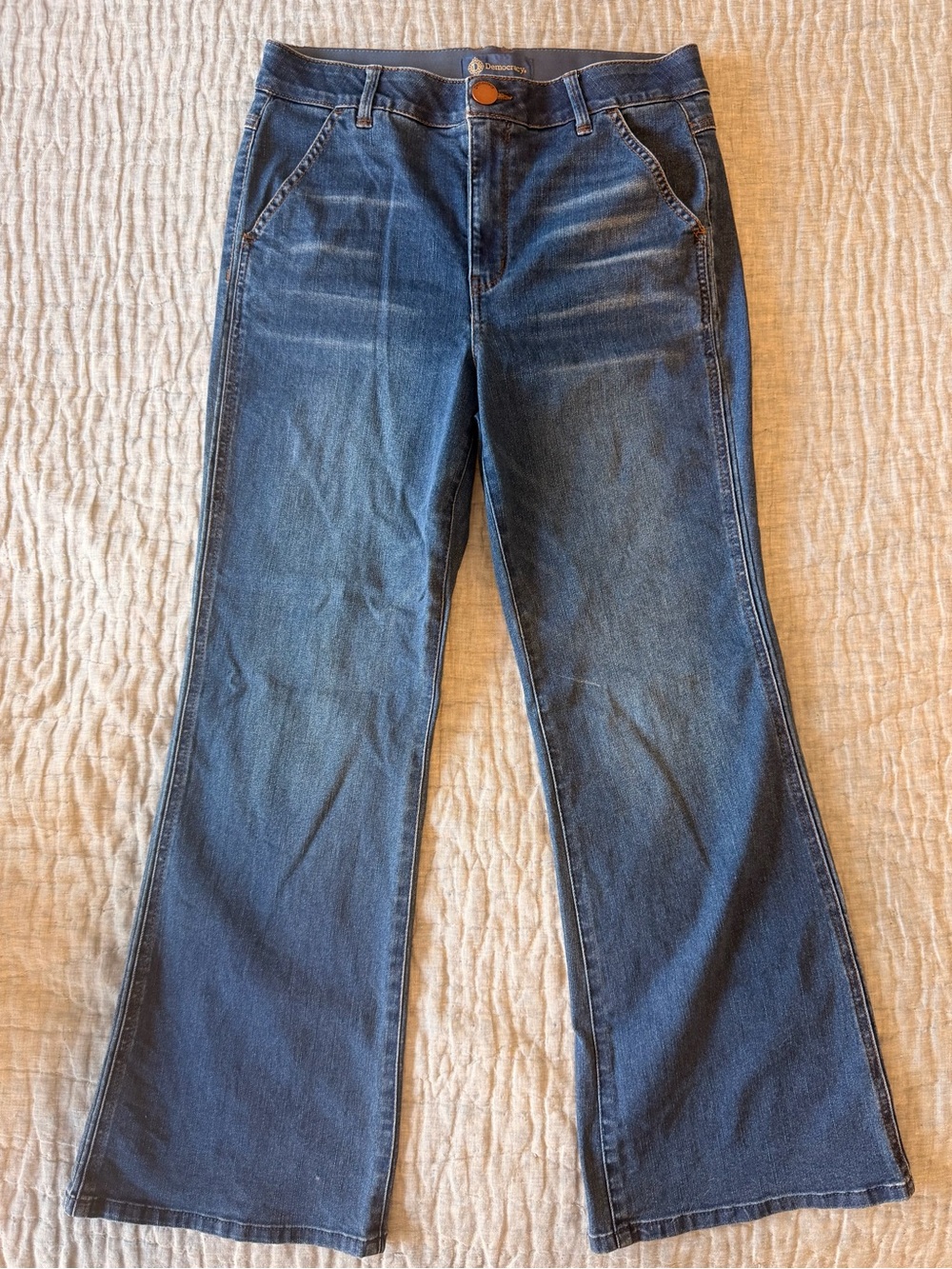 Democracy Women's Dark Blue Flare Jeans
